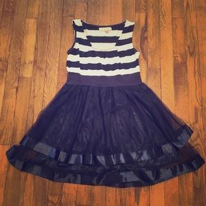 Miso navy and white stripe dress